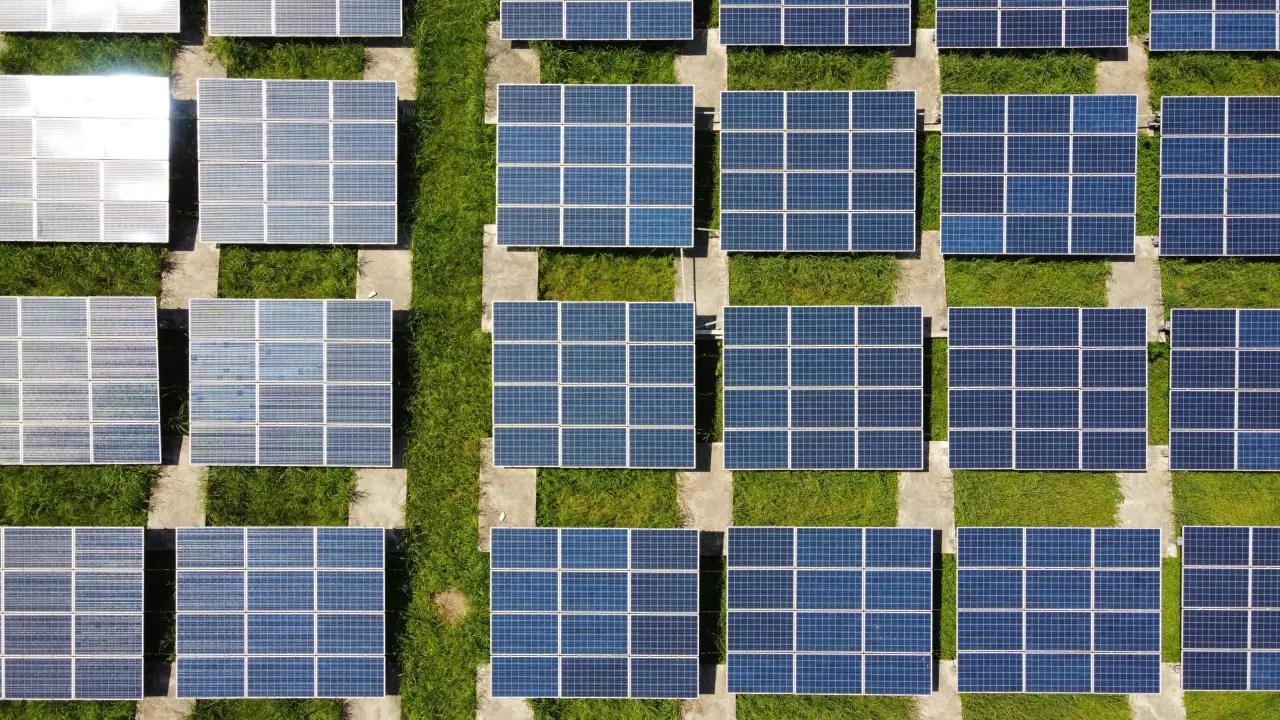 Photovoltaikmodule auf Freifläche